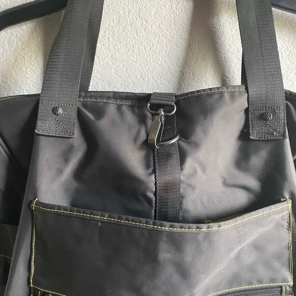 Athleta Cargo Gym Yoga Laptop Weekend Tote Large Multiple Compartment Bag - Picture 6 of 16